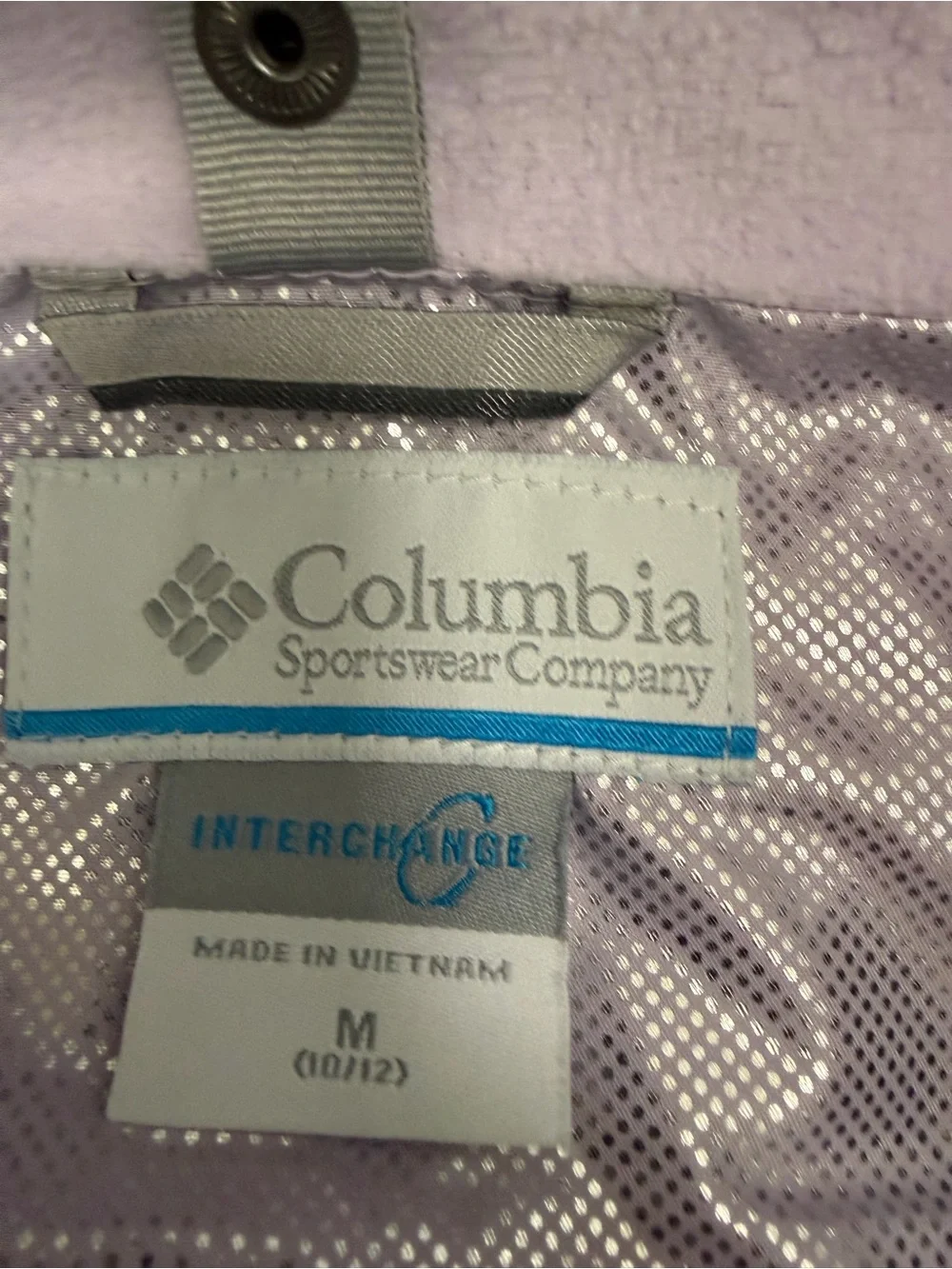 Columbia Girls Bugaboo II Interchange Jacket M 10/12 Teal Purple NWOT